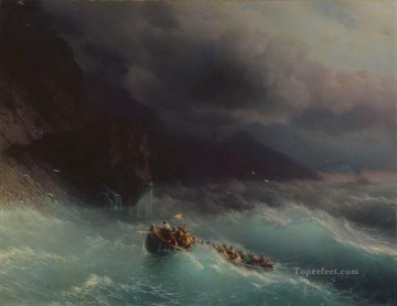 El naufragio en el Mar Negro 1873 Romántico Ivan Aivazovsky ruso Pinturas al óleo